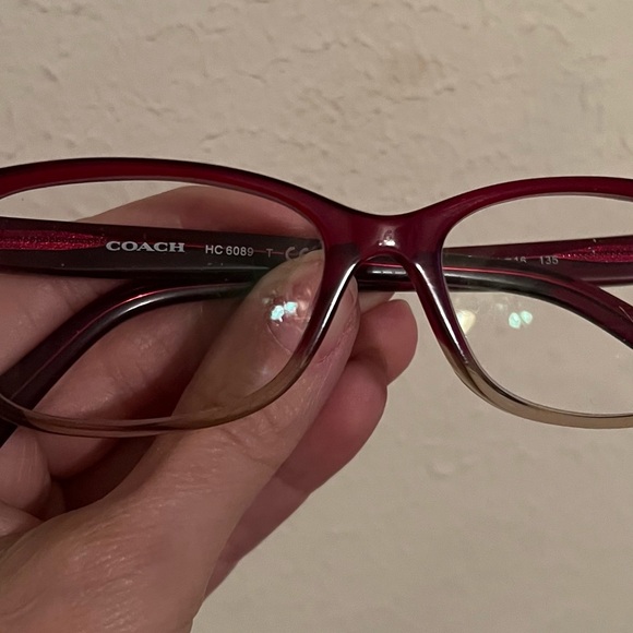 Coach Maroon and Black Eyeglasses - Picture 3 of 3
